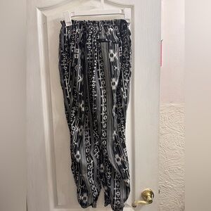 Black and White Patterned Pants